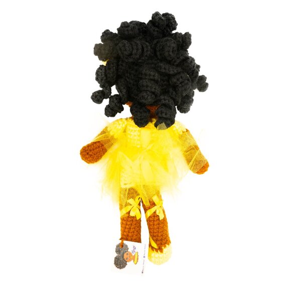 Lewa Wearing Yellow Tutu from Ms Kenya Doll Custom-Made Collection - Picture 6 of 6